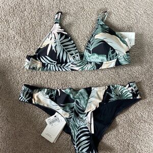Rip curl Coastal Palms bikini NWT